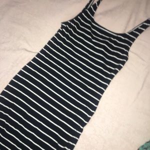 Black and White stripped dress